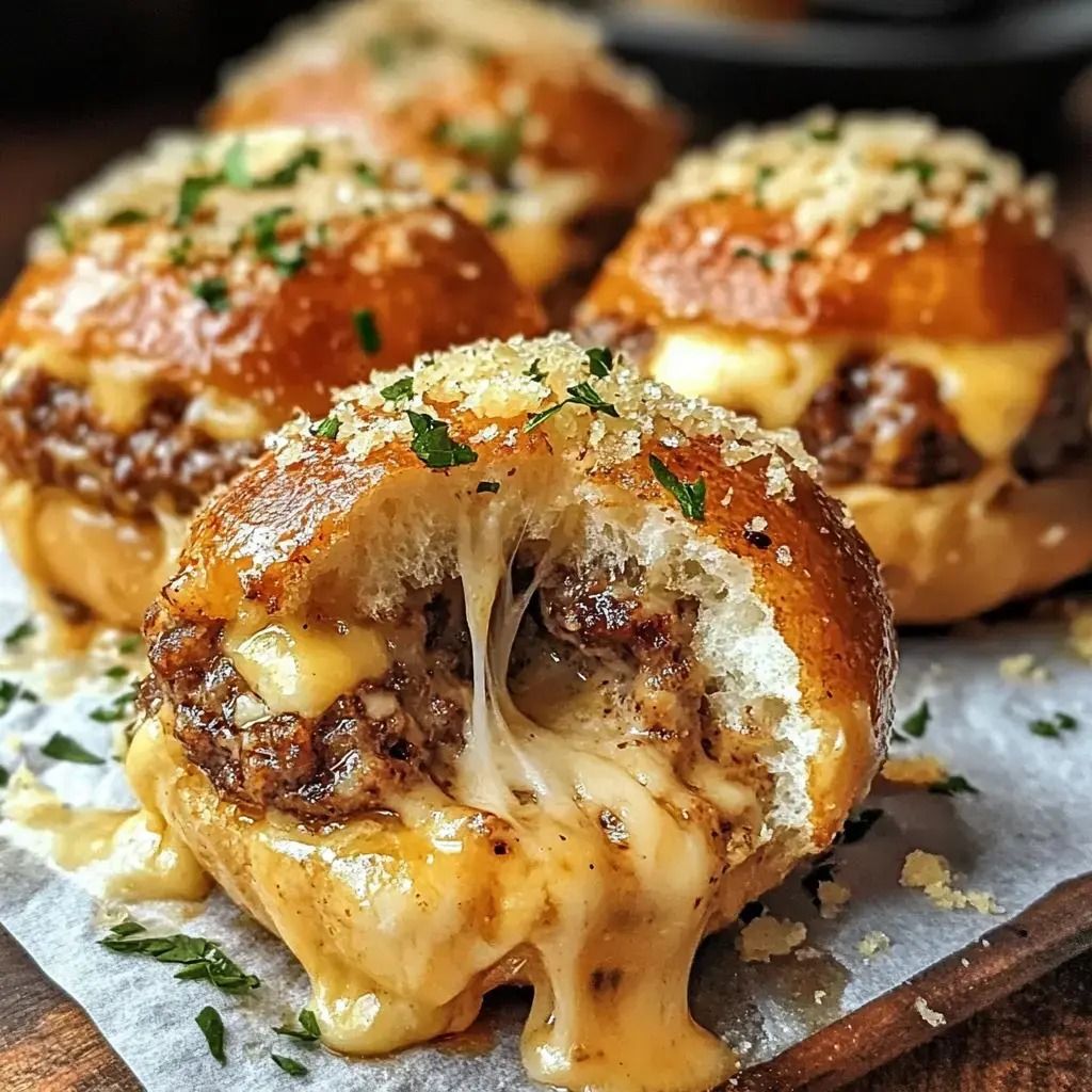 Garlic Parmesan Cheeseburger Bombs Recipe For Game Day