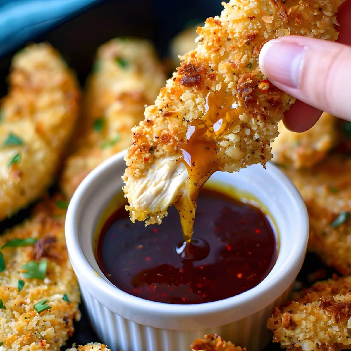 Crispy Baked Chicken Tenders Recipe Ideas with Garlic Parmesan