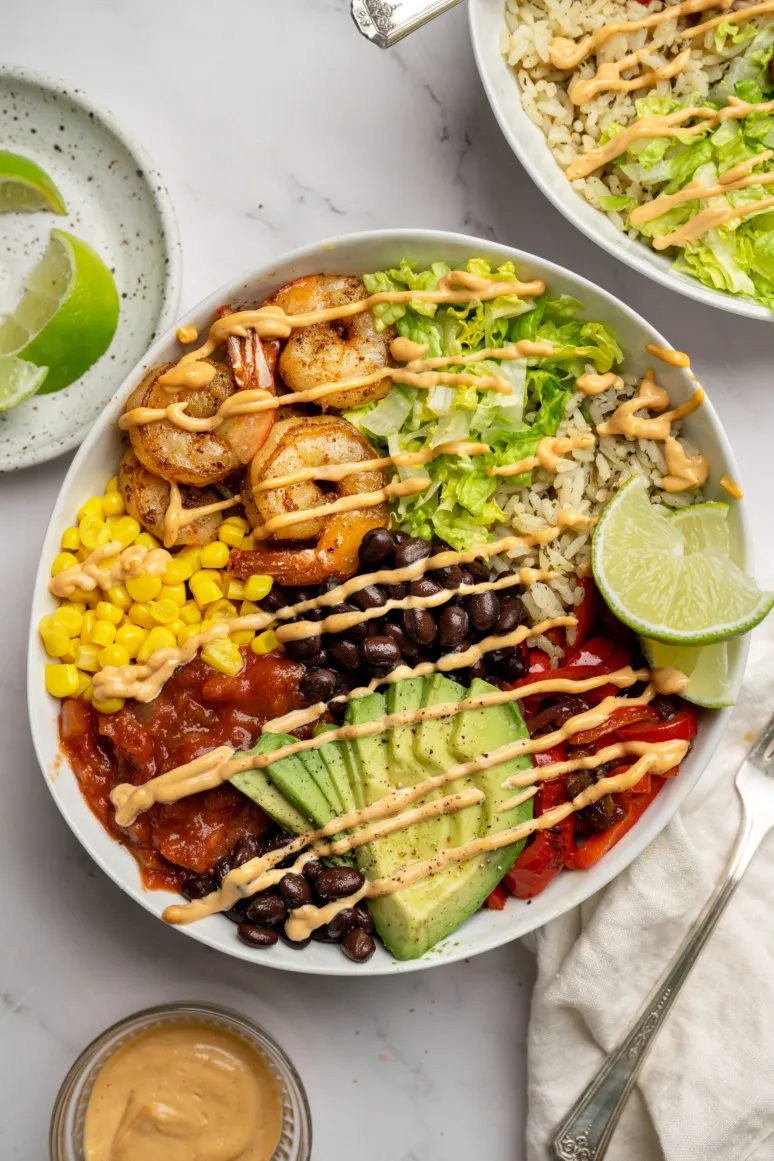 Air Fryer Blackened Shrimp Fajita Bowls: A Flavorful Delicacy