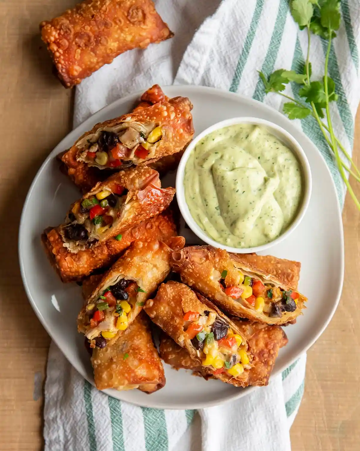 Southwest Chicken Egg Rolls Recipe