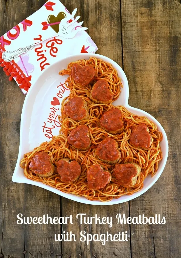 Sweetheart Turkey Meatballs with Spaghetti – Romantic Recipe Ideas