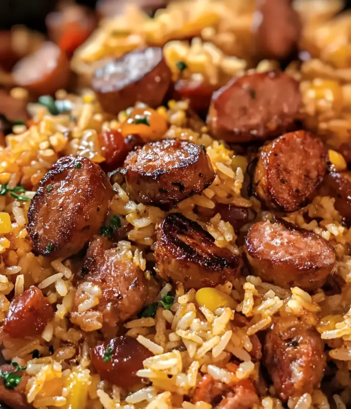 Cajun Sausage and Rice Skillet Recipe