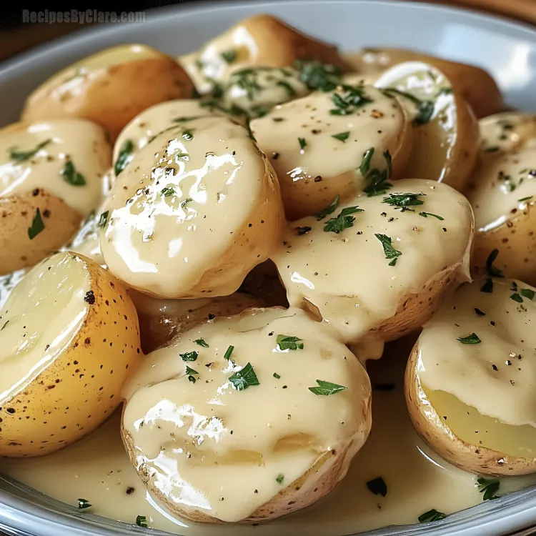 Creamy Garlic Sauce Baby Potatoes – Recipe Ideas