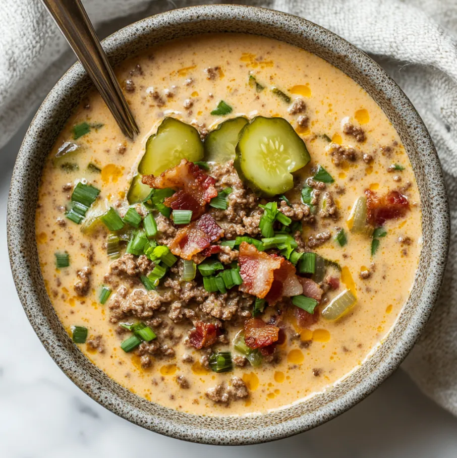 Keto Cheeseburger Soup: A Flavor-Packed, Low-Carb Comfort Food