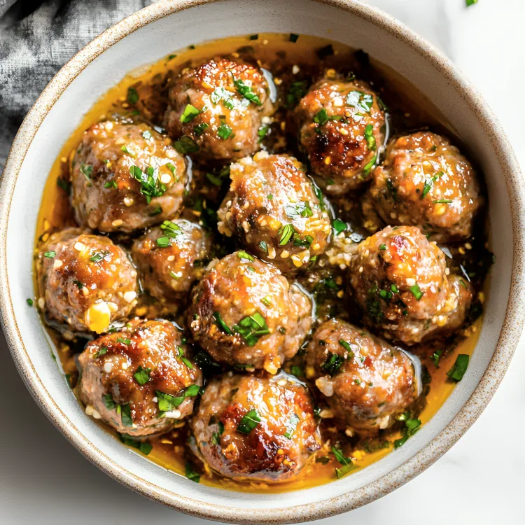 Garlic Butter Parmesan Meatballs