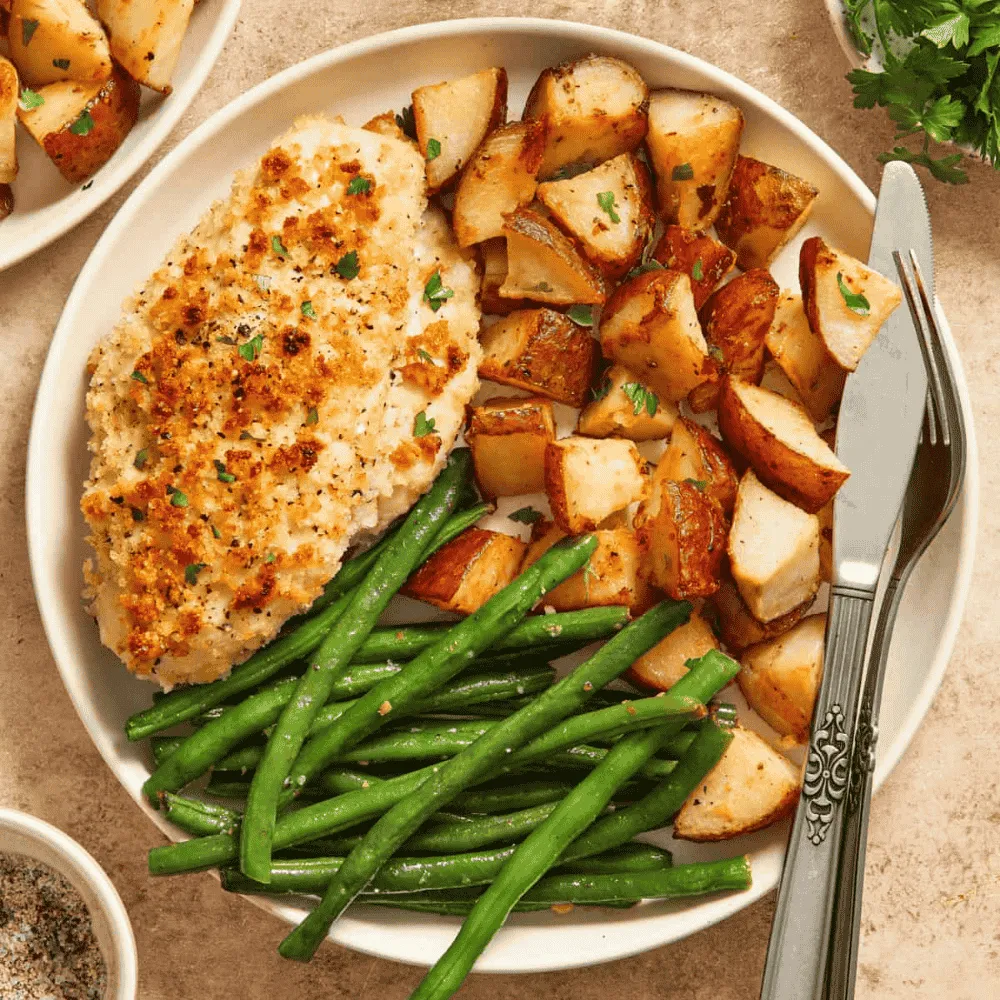 Easy Dinner Recipes For Two Parmesan Crusted Chicken Sheet Pan