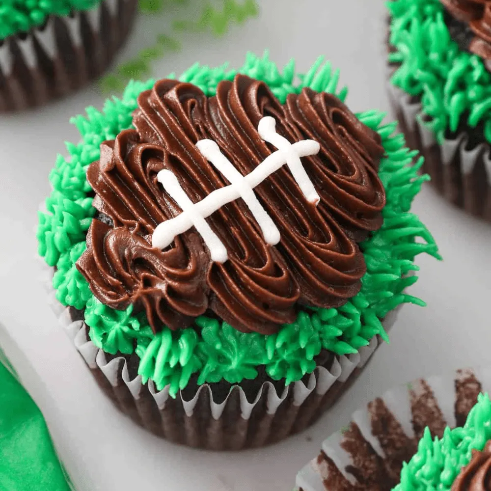 Football Cupcakes – A Super Bowl Party Dessert