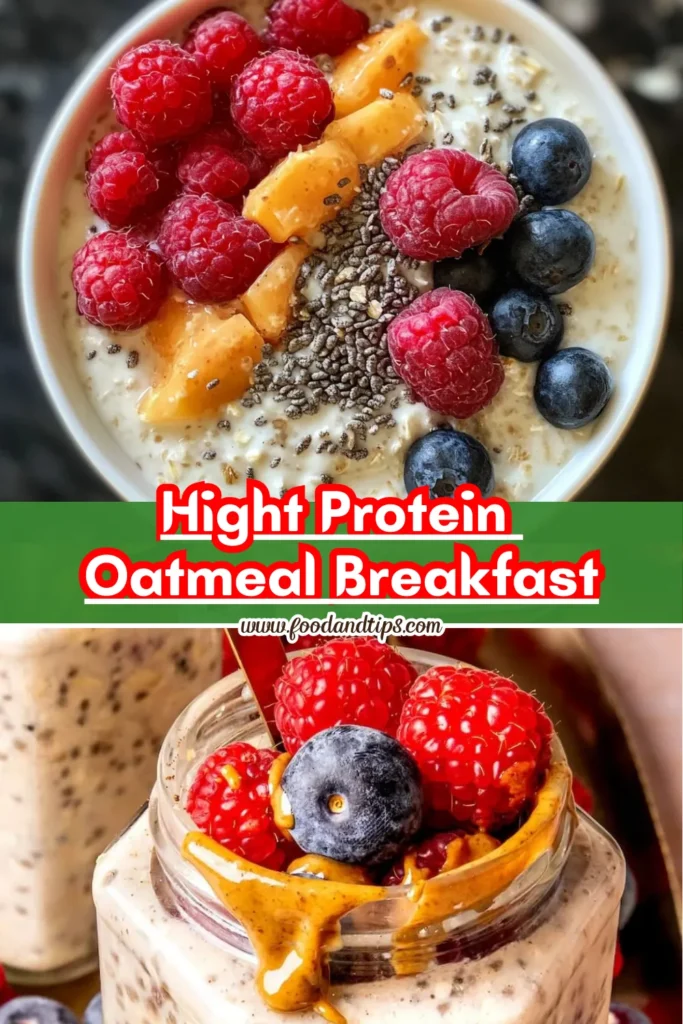 Hight Protein Oatmeal Breakfast