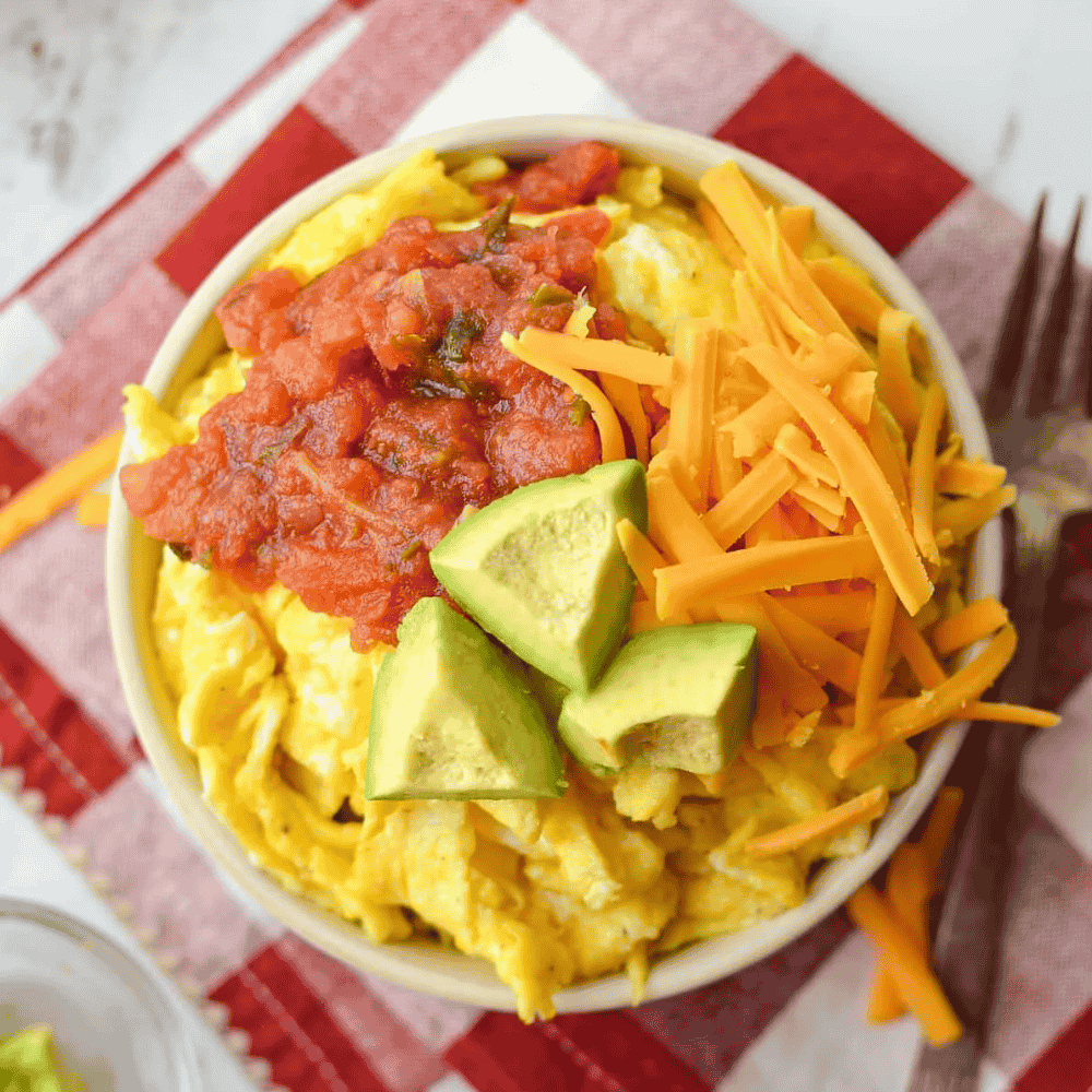 Low Carb Breakfast Burrito Bowl