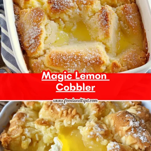 Magic Lemon Cobbler - delicious summer dessert recipe