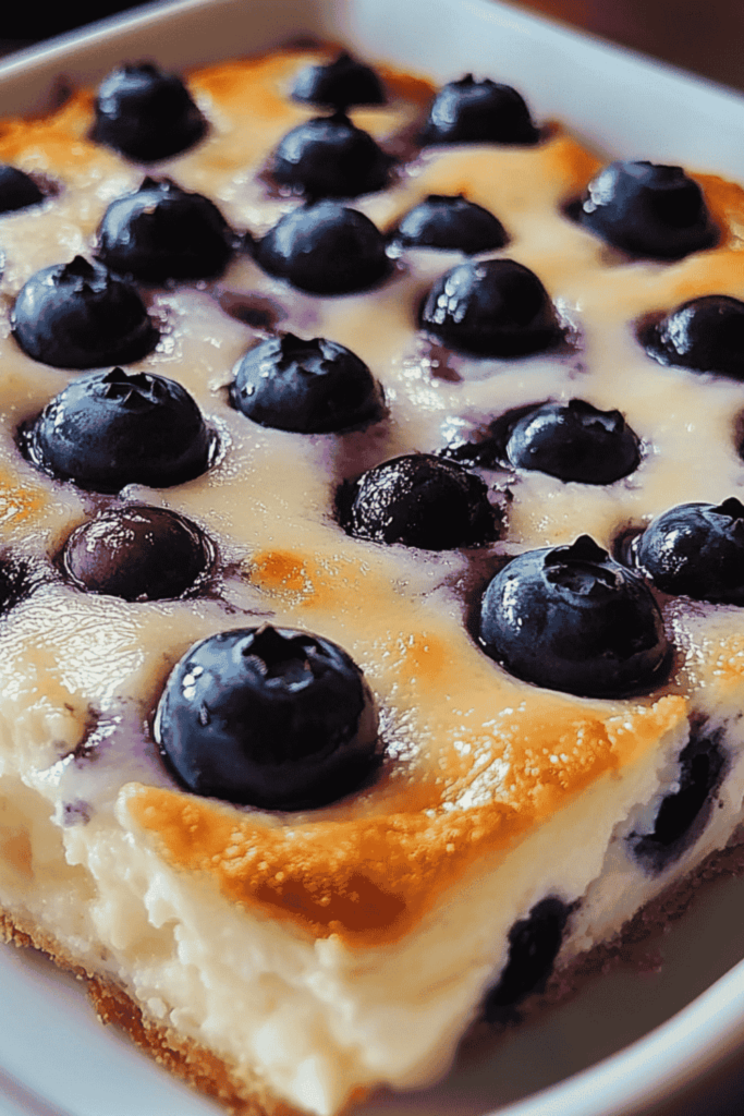 Blueberry Cottage Cheese Bake