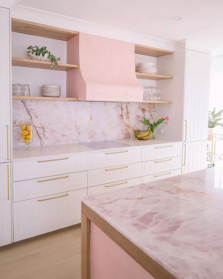 Statement Pink Range Hood