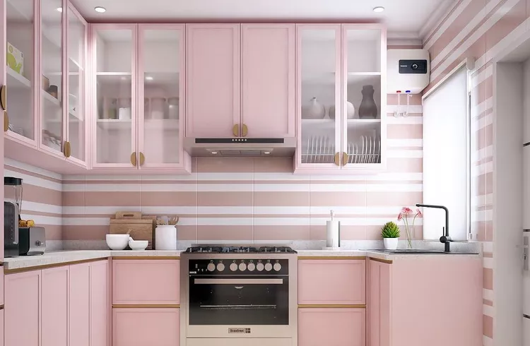 Striped Pink Walls for a Bold Statement